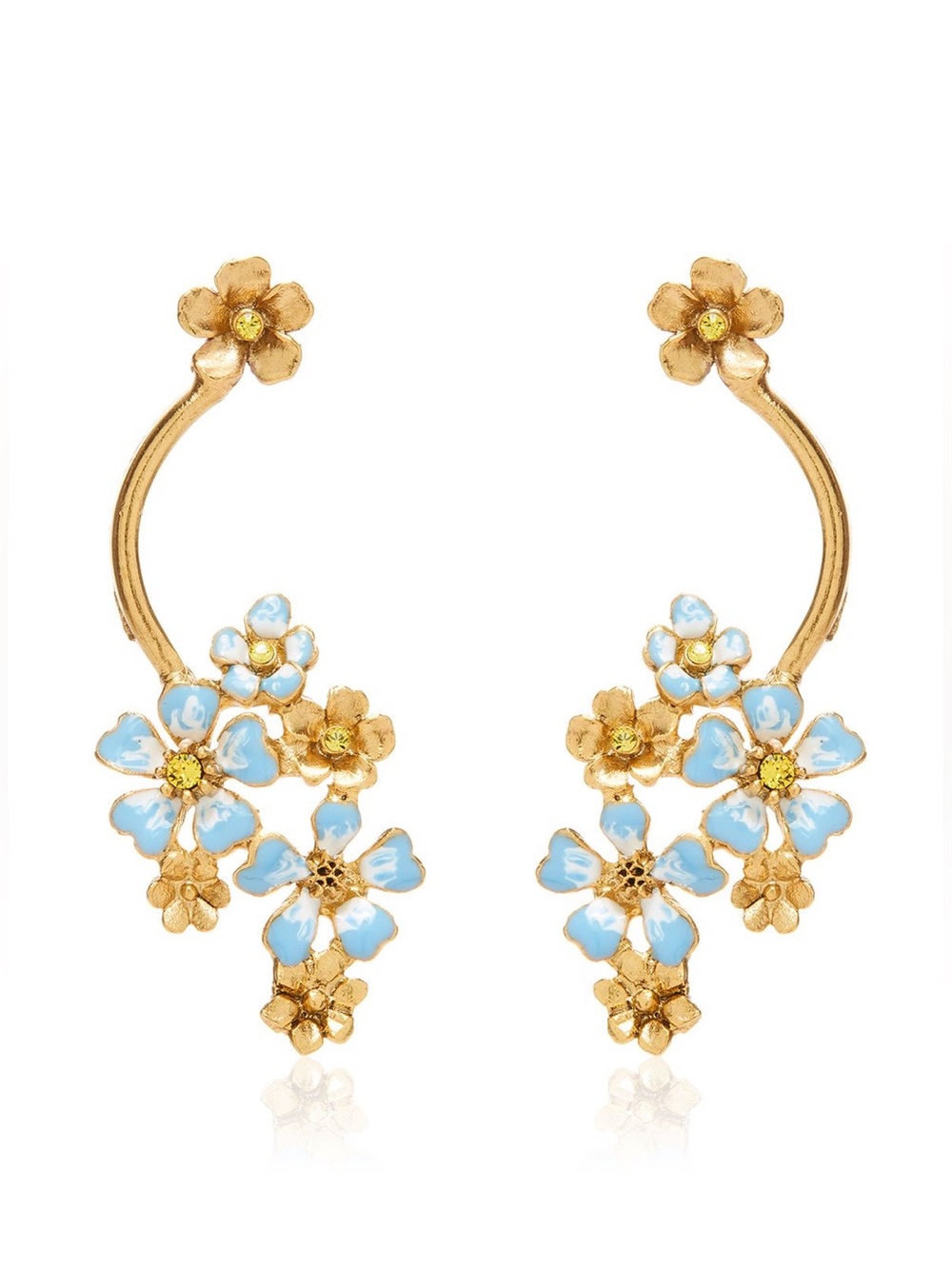 Oscar de la Renta Hydrangea Earrings